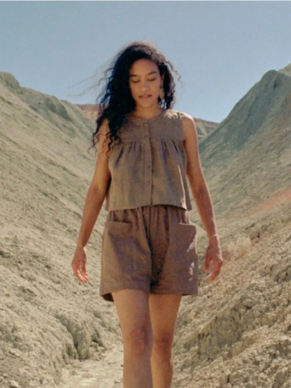 OZMA Utility Shorts S | Brown | Unique color!